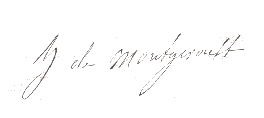 signature d'Hélène de Montgeroult